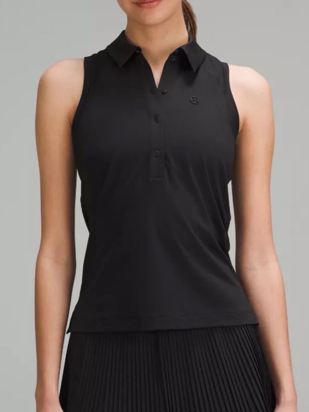 Lululemon BNWT Quick-Dry Sleeveless Polo Shirt Straight Hem size 4